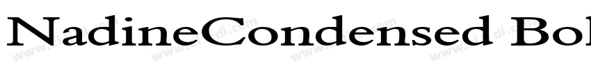 NadineCondensed Bold字体转换